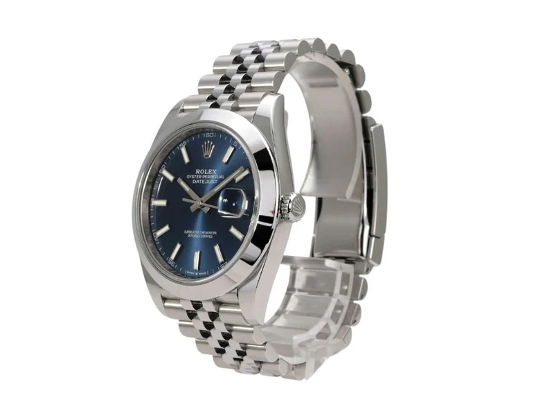 Rolex Datejust 41 Edelstahl 126300 Blau Jubile-Band