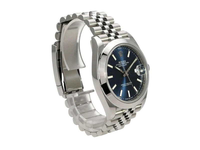 Rolex Datejust 41 Edelstahl 126300 Blau Jubile-Band