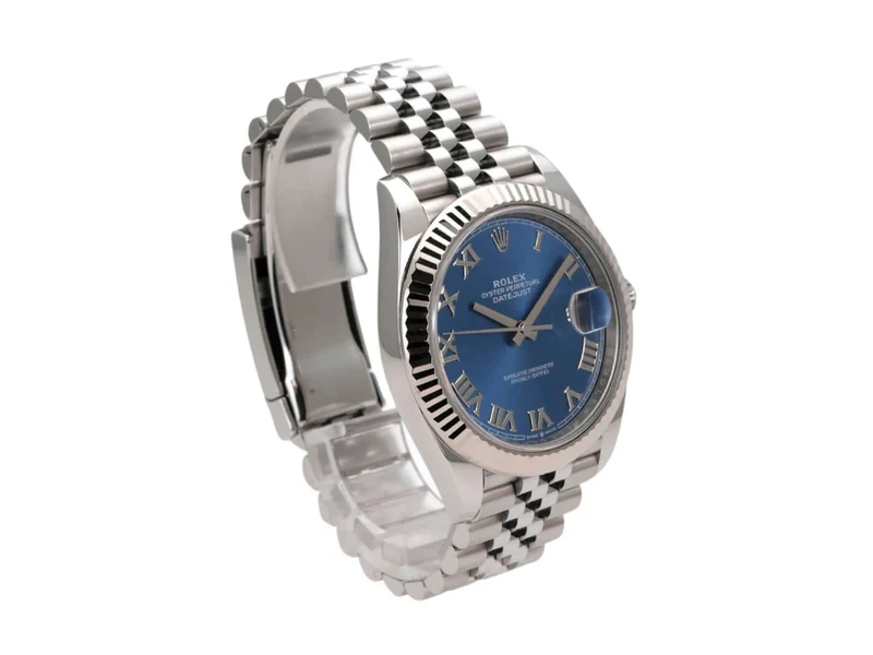 Rolex Datejust 41 Oystersteel Weißgold 126334 Blau Römisch Jubile-Band