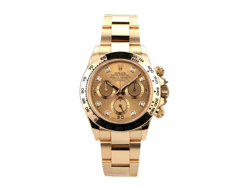 Rolex Cosmograph Daytona Gelbgold 116508 Champagner Diamant