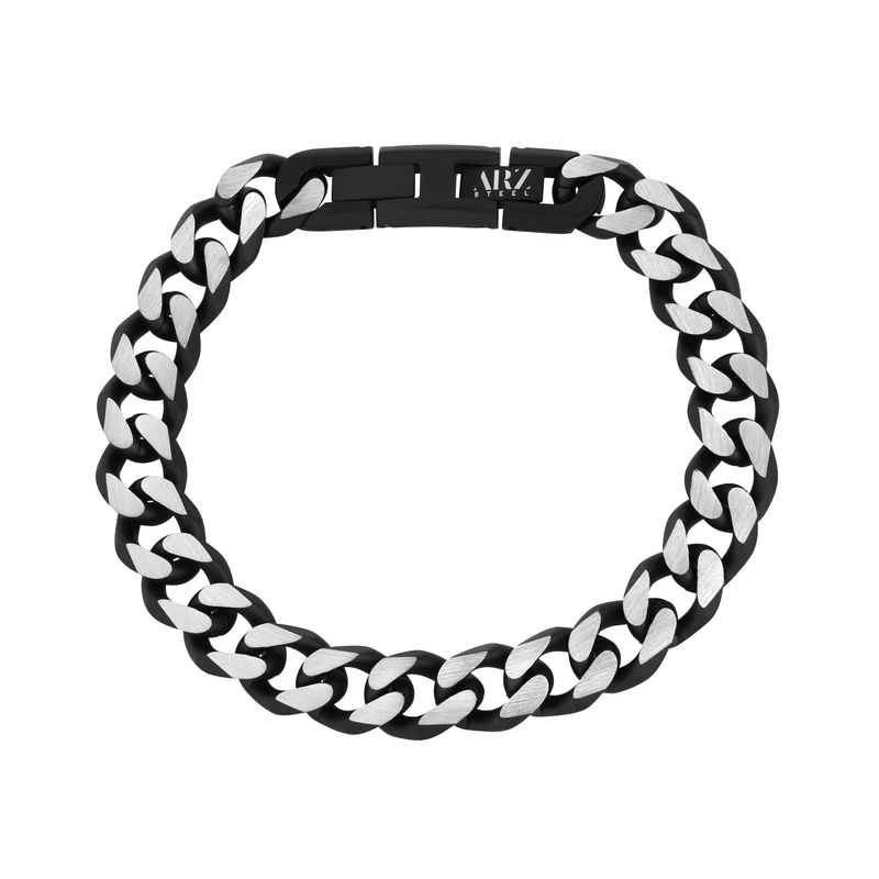 11mm zweifarbiges kubanisches Gliederarmband