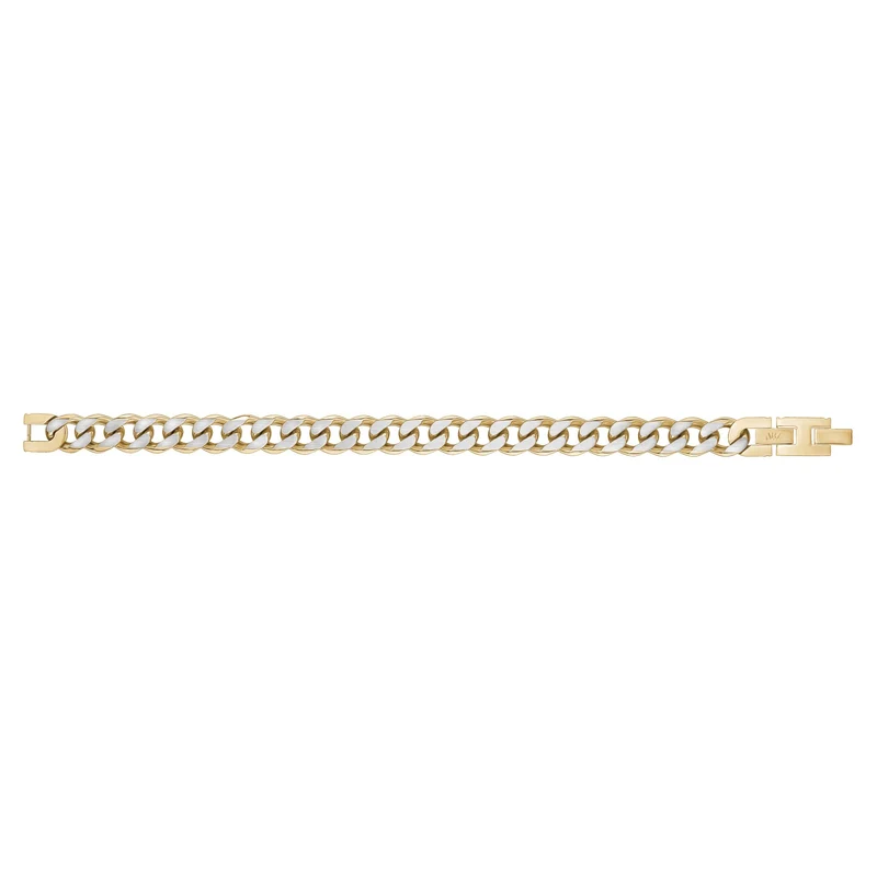 11mm zweifarbiges kubanisches Gliederarmband