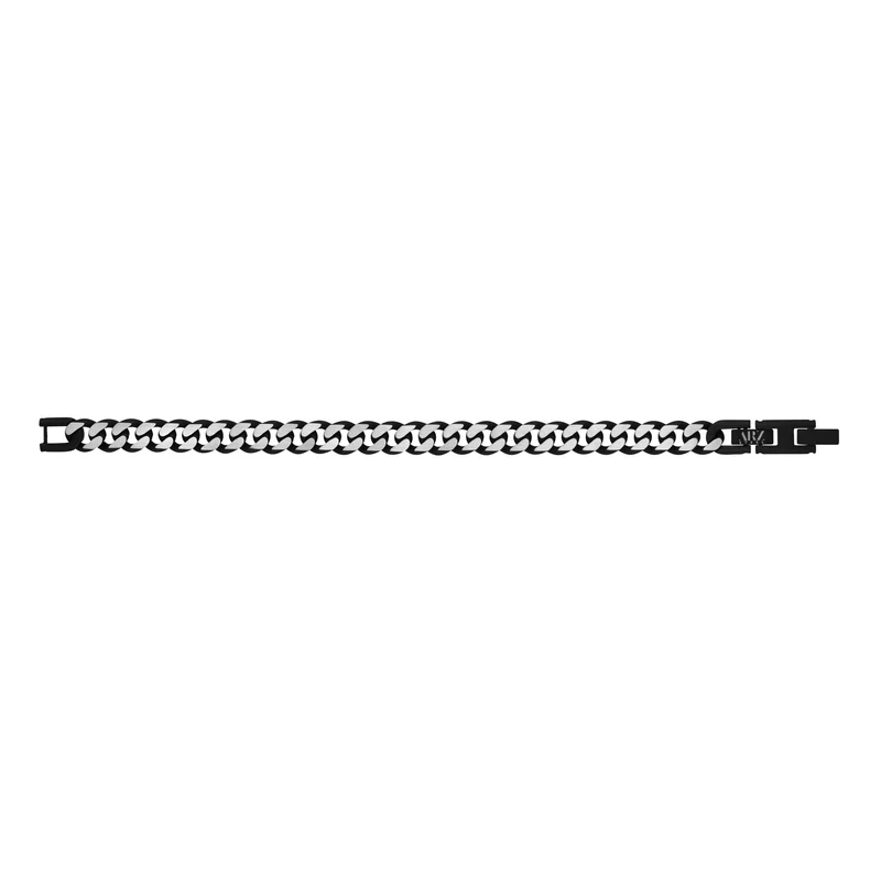 8mm zweifarbiges kubanisches Gliederarmband