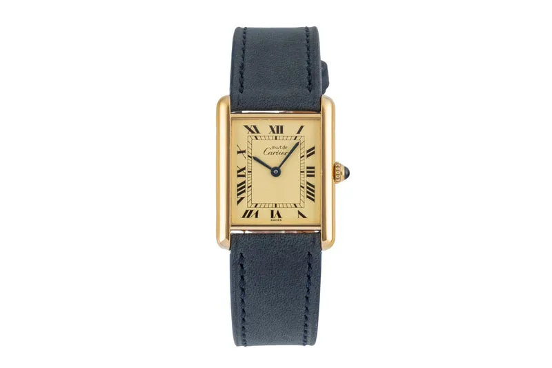 Cartier Tank silver-gilt quartz women's watch W1002753 [2604366]