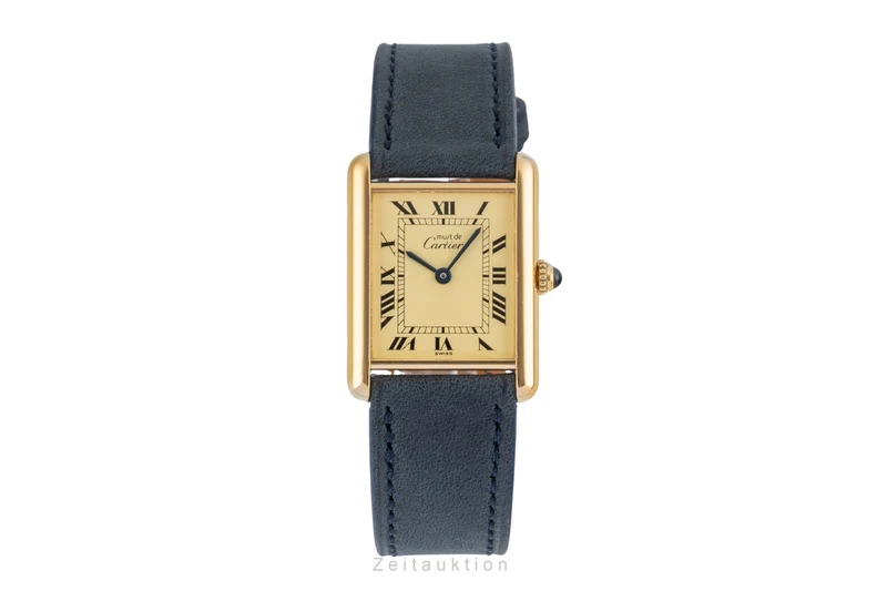 Cartier Tank silver-gilt quartz women's watch W1002753 [2604366]