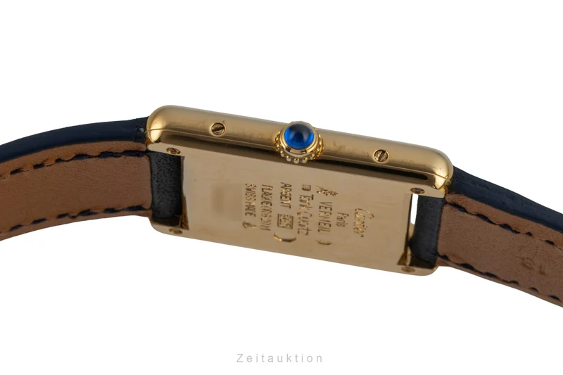 Cartier Tank silver-gilt quartz women's watch W1002753 [2604366]