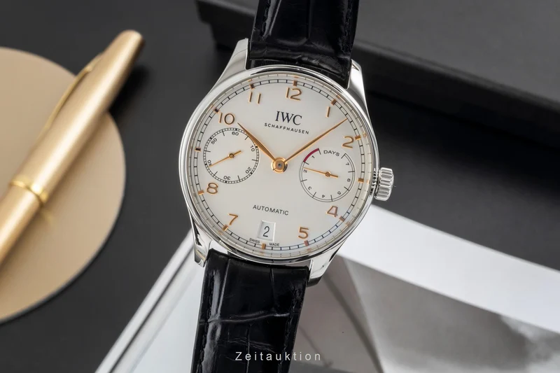 IWC Portugieser steel automatic men's watch IW500704 LP: 14000EUR [2604487]