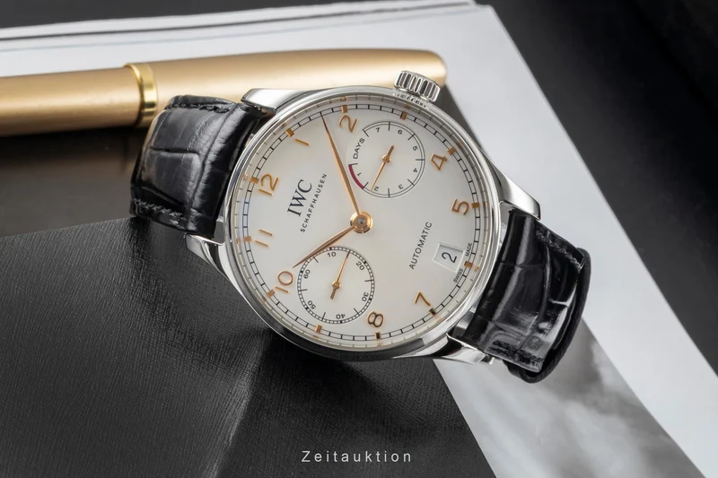 IWC Portugieser steel automatic men's watch IW500704 LP: 14000EUR [2604487]