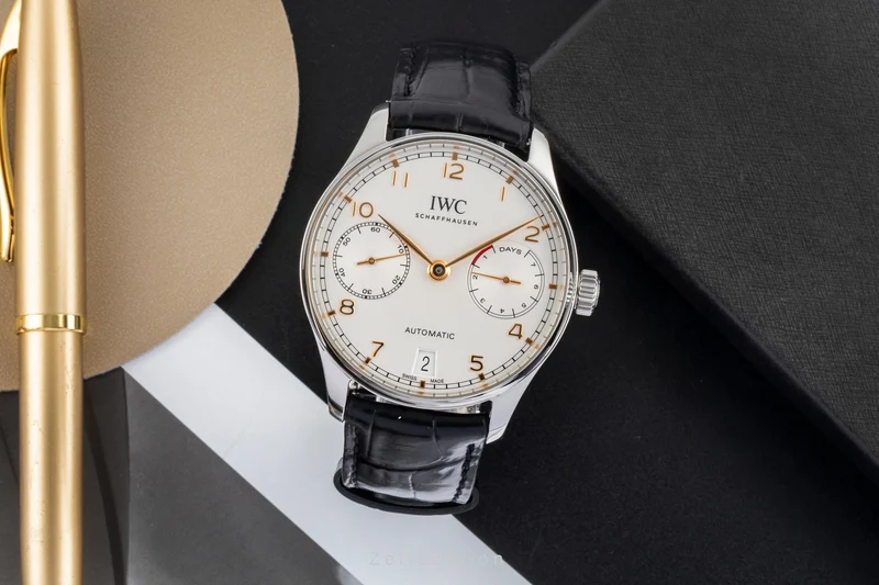 IWC Portugieser steel automatic men's watch IW500704 LP: 14000EUR [2604487]