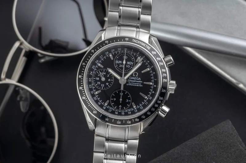 Omega Speedmaster Date chronograph steel automatic men's watch 3220.50.00 [2604136]