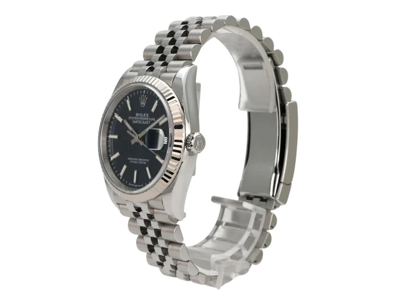 Rolex Datejust 36 Oystersteel Weißgold 126234 Blau Jubile-Band