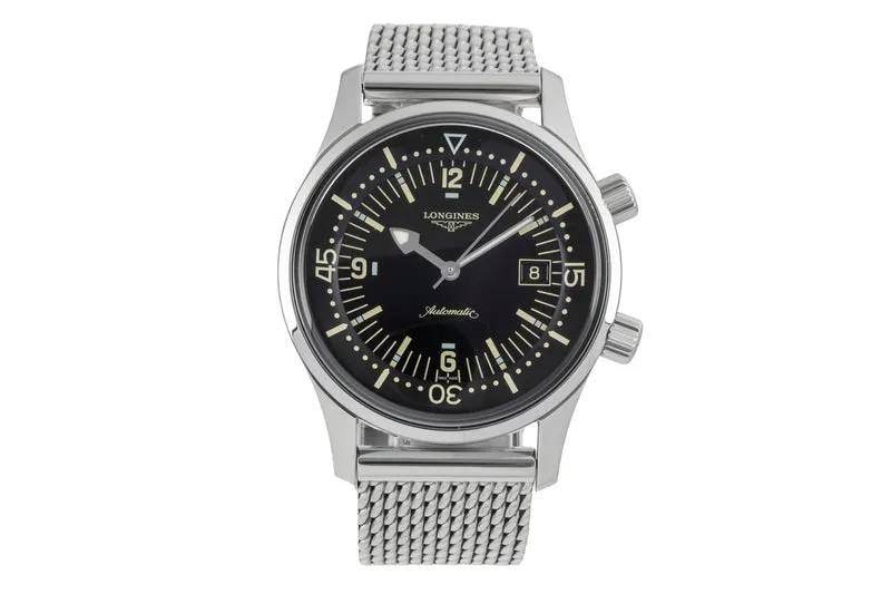 Longines Legend Diver steel automatic men's watch L3.674.4.50.6 LP: 3950EUR [2604455]