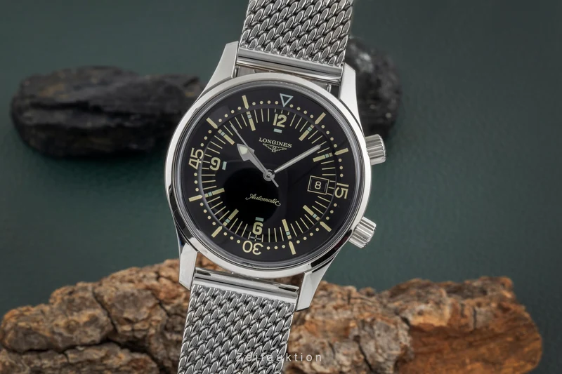 Longines Legend Diver steel automatic men's watch L3.674.4.50.6 LP: 3950EUR [2604455]