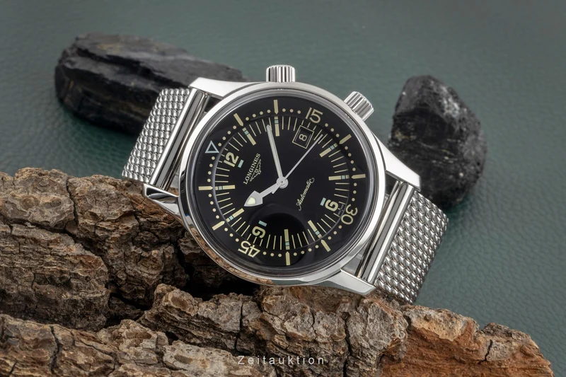 Longines Legend Diver steel automatic men's watch L3.674.4.50.6 LP: 3950EUR [2604455]