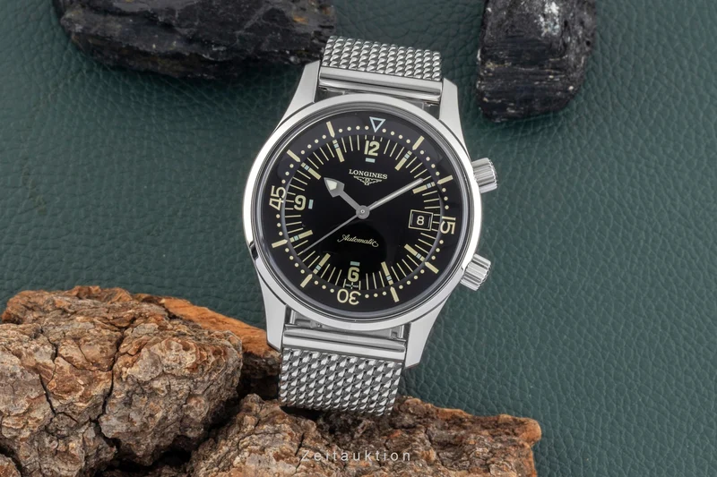 Longines Legend Diver steel automatic men's watch L3.674.4.50.6 LP: 3950EUR [2604455]