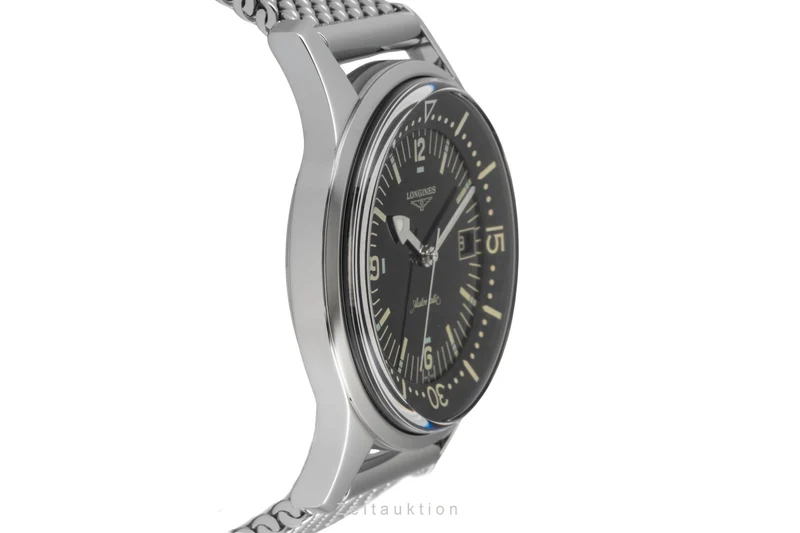 Longines Legend Diver steel automatic men's watch L3.674.4.50.6 LP: 3950EUR [2604455]