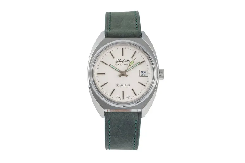 Glashütte Spezichron chromed brass automatic men's watch Vintage [2604198]