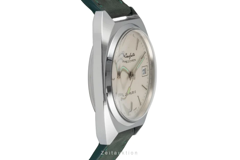 Glashütte Spezichron chromed brass automatic men's watch Vintage [2604198]