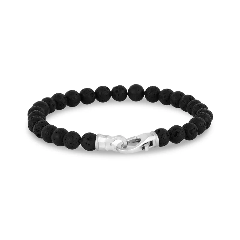 6mm Mattes Perlenarmband mit Verschluss