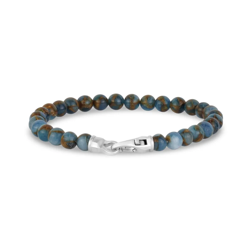 6mm Mattes Perlenarmband mit Verschluss