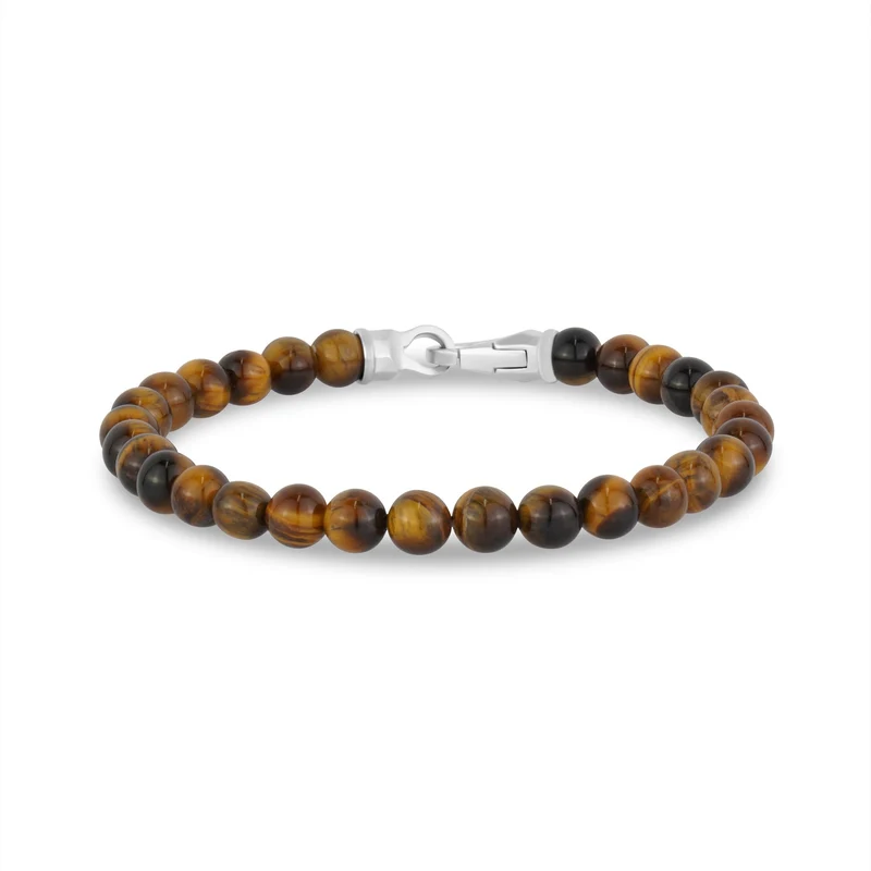 6mm Mattes Perlenarmband mit Verschluss