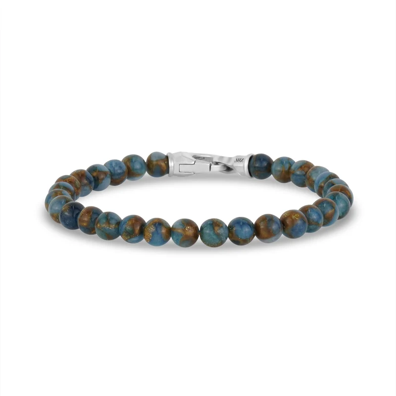 6mm Mattes Perlenarmband mit Verschluss