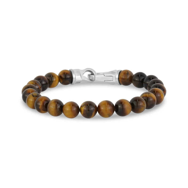 8mm Mattes Perlenarmband mit Schließe