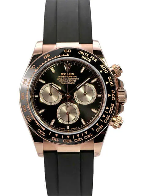 Rolex Daytona Everose-Gold 126515LN Schwarz Oysterflex