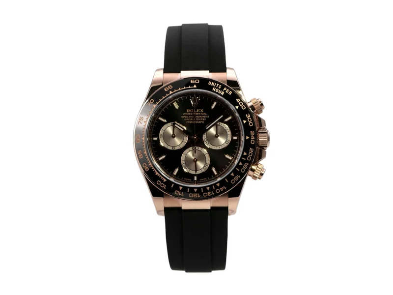 Rolex Daytona Everose-Gold 126515LN Schwarz Oysterflex