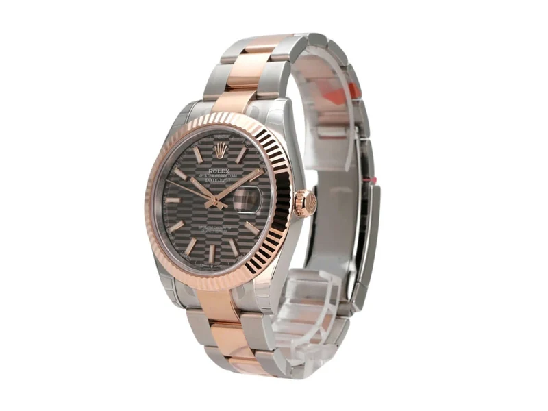 Rolex Datejust 41 Edelstahl Everose-Gold 126331 Slate Riffel