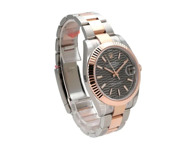 Rolex Datejust 41 Edelstahl Everose-Gold 126331 Slate Riffel