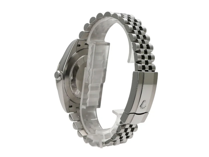 Rolex Datejust 41 Edelstahl Weißgold 126334 Rhodium Diamant Jubile-Band