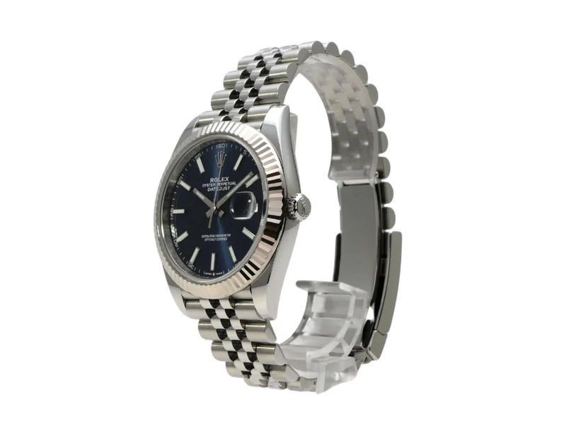 Rolex Datejust 41 Edelstahl Weißgold 126334 Blau Jubile-Band