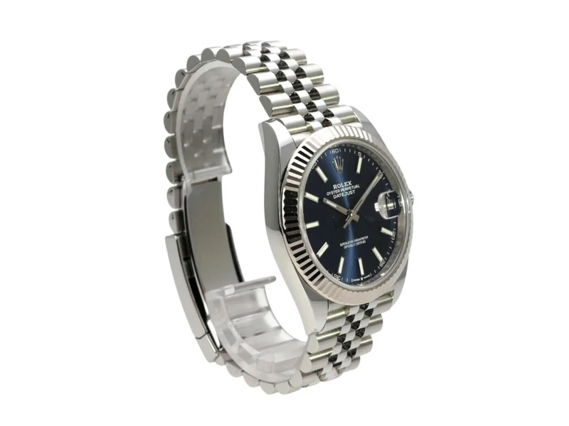 Rolex Datejust 41 Edelstahl Weißgold 126334 Blau Jubile-Band