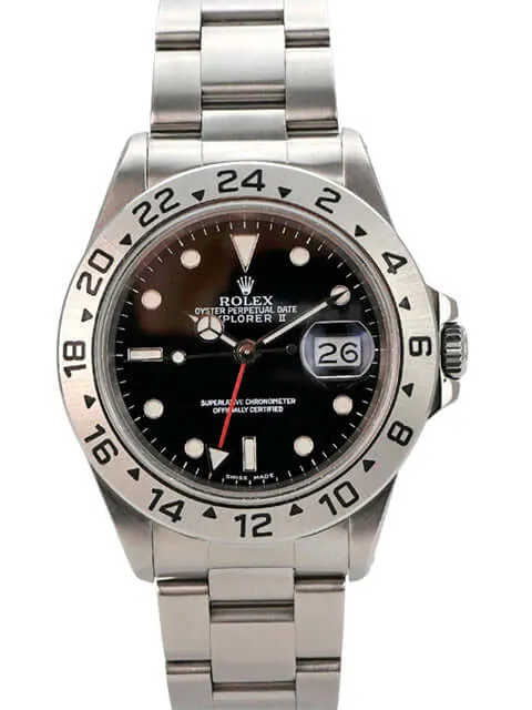 Rolex Explorer II Edelstahl 16570 Schwarz