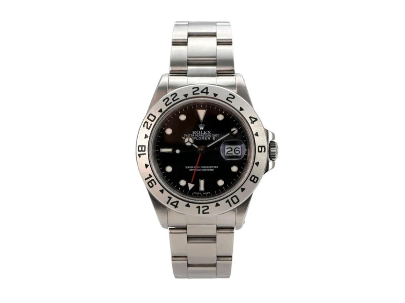 Rolex Explorer II Edelstahl 16570 Schwarz