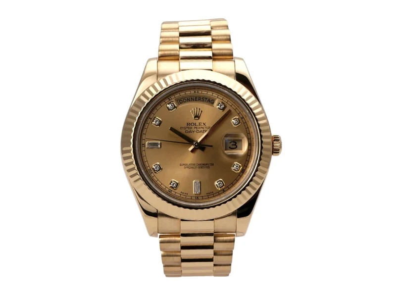 Rolex Day-Date II 218238 Gelbgold Champagner Diamant