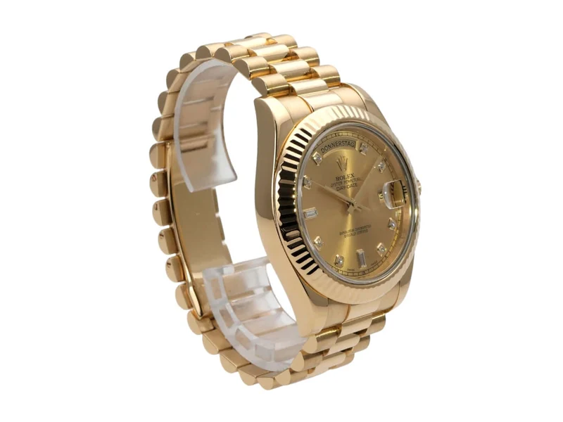 Rolex Day-Date II 218238 Gelbgold Champagner Diamant