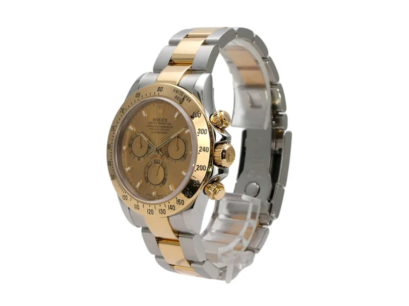 Rolex Daytona Edelstahl Gelbgold 116523 Champagner