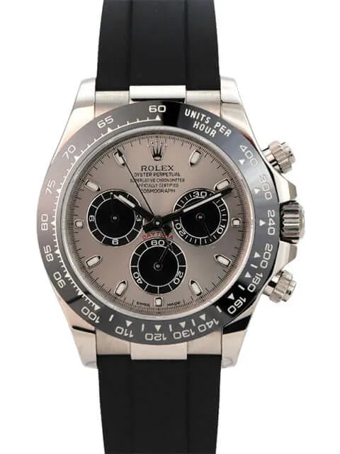 Rolex Daytona 116519LN Weißgold Oysterflex Grau