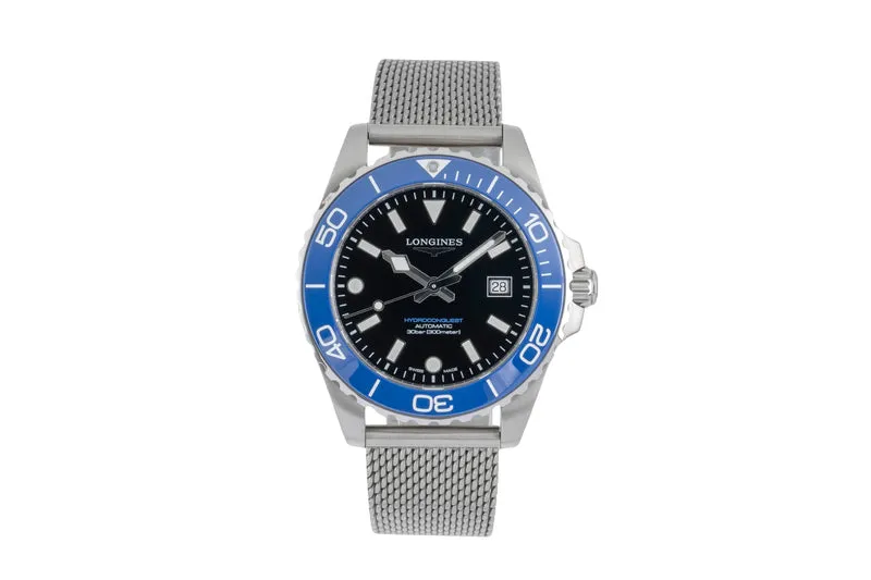 Longines Hydro Conquest steel automatic men's watch L3.788.4.90.6 LP: 2250EUR [2604305]
