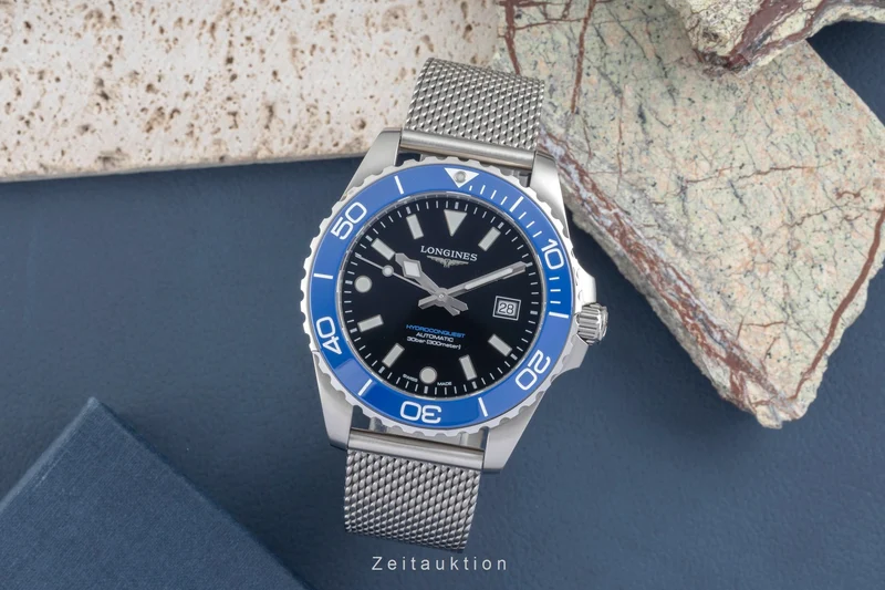 Longines Hydro Conquest steel automatic men's watch L3.788.4.90.6 LP: 2250EUR [2604305]