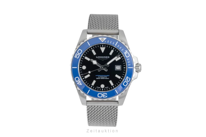 Longines Hydro Conquest steel automatic men's watch L3.788.4.90.6 LP: 2250EUR [2604305]