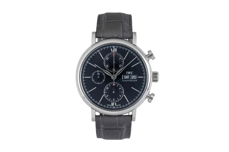 IWC Portofino chronograph steel automatic men's watch IW391002 LP: 7100EUR [2604239]