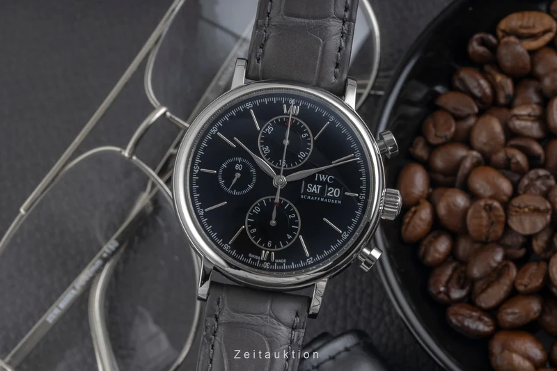 IWC Portofino chronograph steel automatic men's watch IW391002 LP: 7100EUR [2604239]