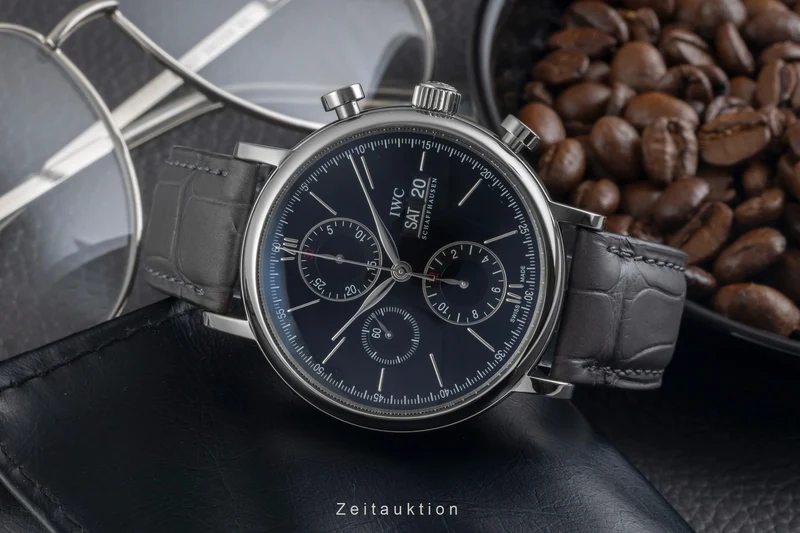 IWC Portofino chronograph steel automatic men's watch IW391002 LP: 7100EUR [2604239]