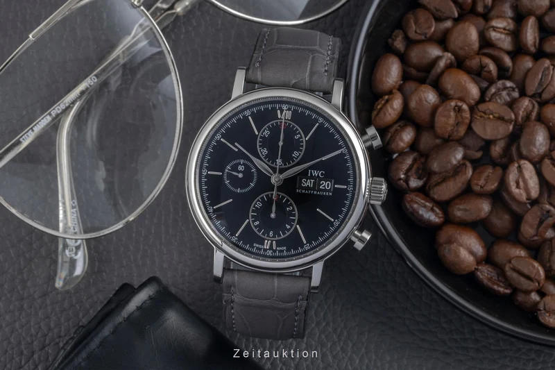 IWC Portofino chronograph steel automatic men's watch IW391002 LP: 7100EUR [2604239]