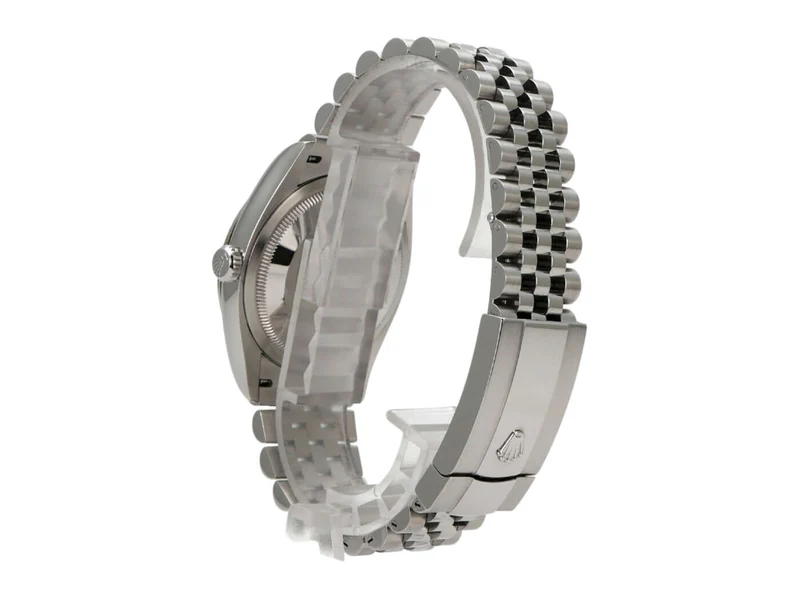 Rolex Datejust 36 Oystersteel Weißgold 126234 Schwarz DIA Jubile-Band