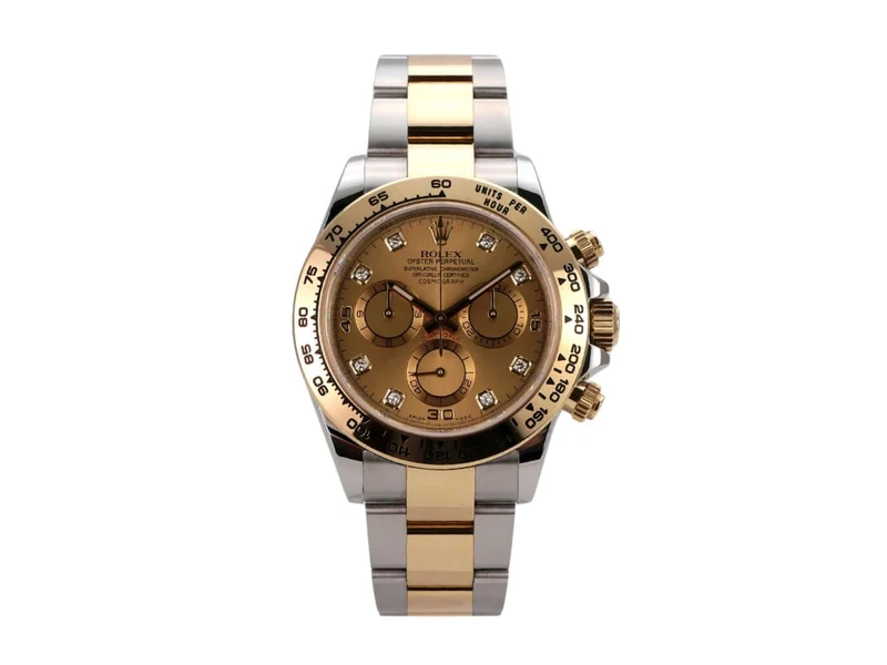 Rolex Daytona Edelstahl Gelbgold 116503 Champagner Diamant