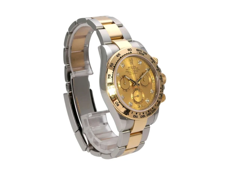 Rolex Daytona Edelstahl Gelbgold 116503 Champagner Diamant
